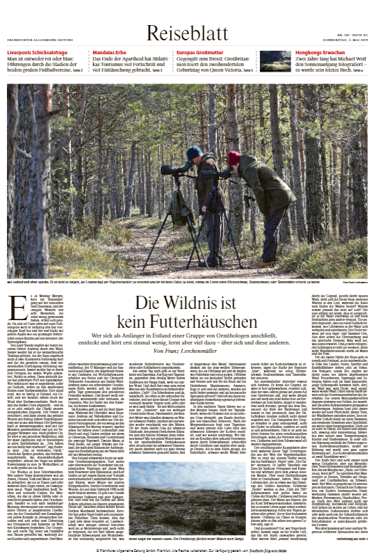 Naturkundliche Reise in Eatland